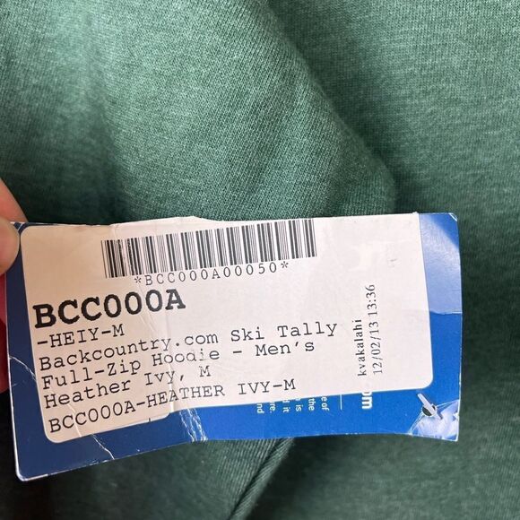 Backcountry 'Fencing' Full Zip Hoodie,
Green&Yellow Medium - Picture 10 of 10